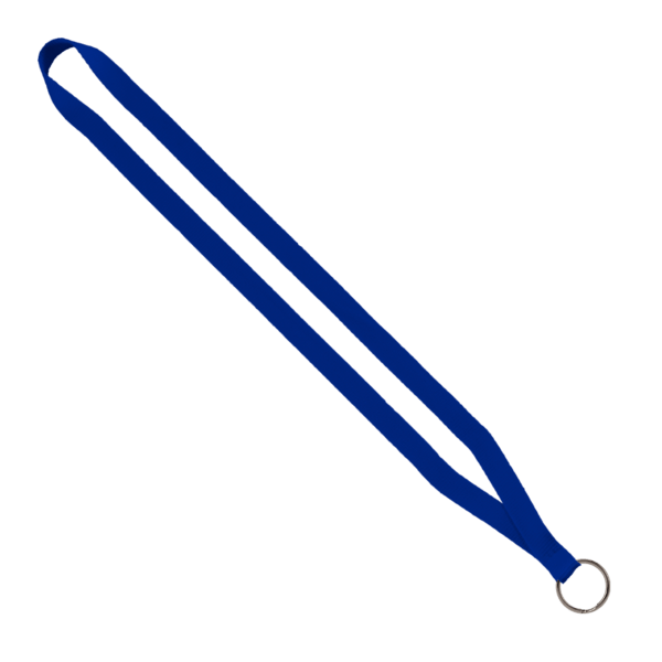 1/2" Polyester Lanyard with Sewn Metal Split-Ring 10
