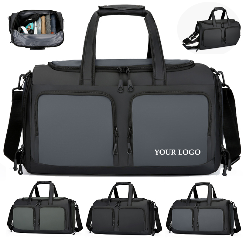 Waterproof Travel Gym Duffle Bag with Shoe Compartment 4