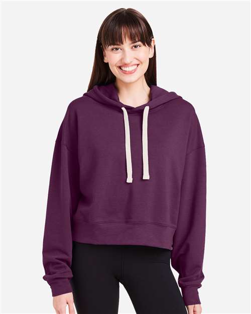 Women's Vintage Oversized Cropped Hooded Sweatshirt - PDP1725 11