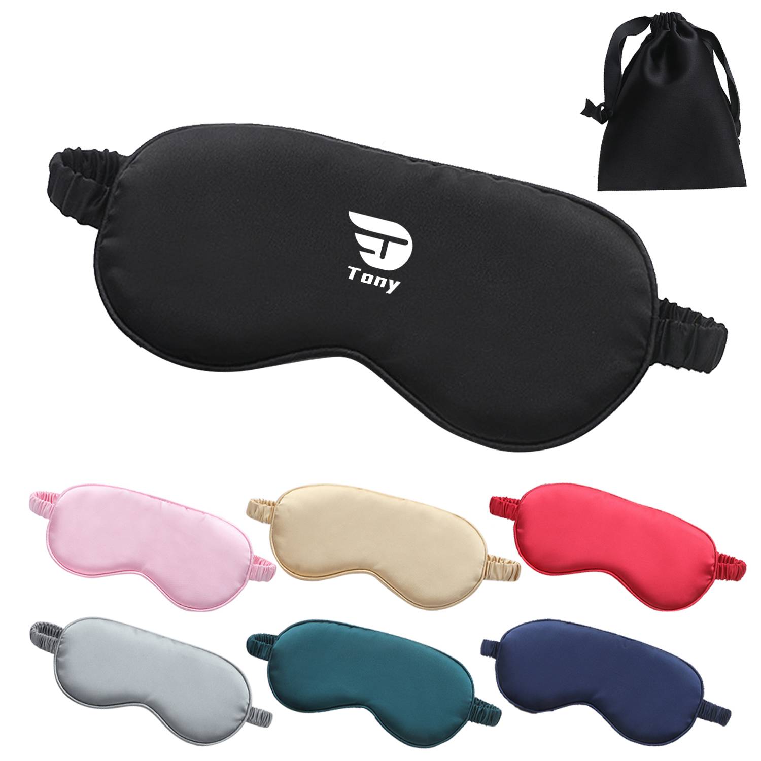 Simulated Silk Eye Mask With Pouch 6