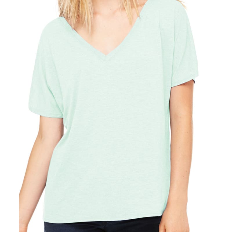 Bella Ladies Slouchy V-Neck T-Shirt 11