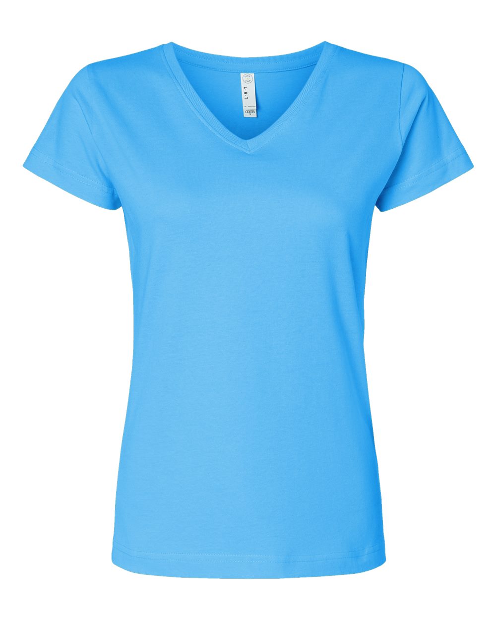 Women's Fine Jersey V-Neck Tee - 3507 87