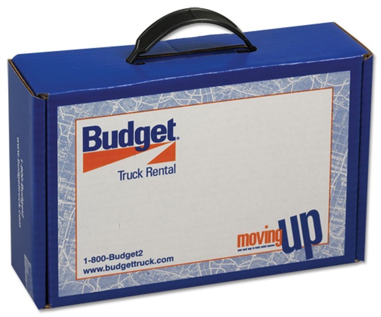 9 3/4" x 6 3/4" x 2 3/4" - B-Flute Box with Handle 1