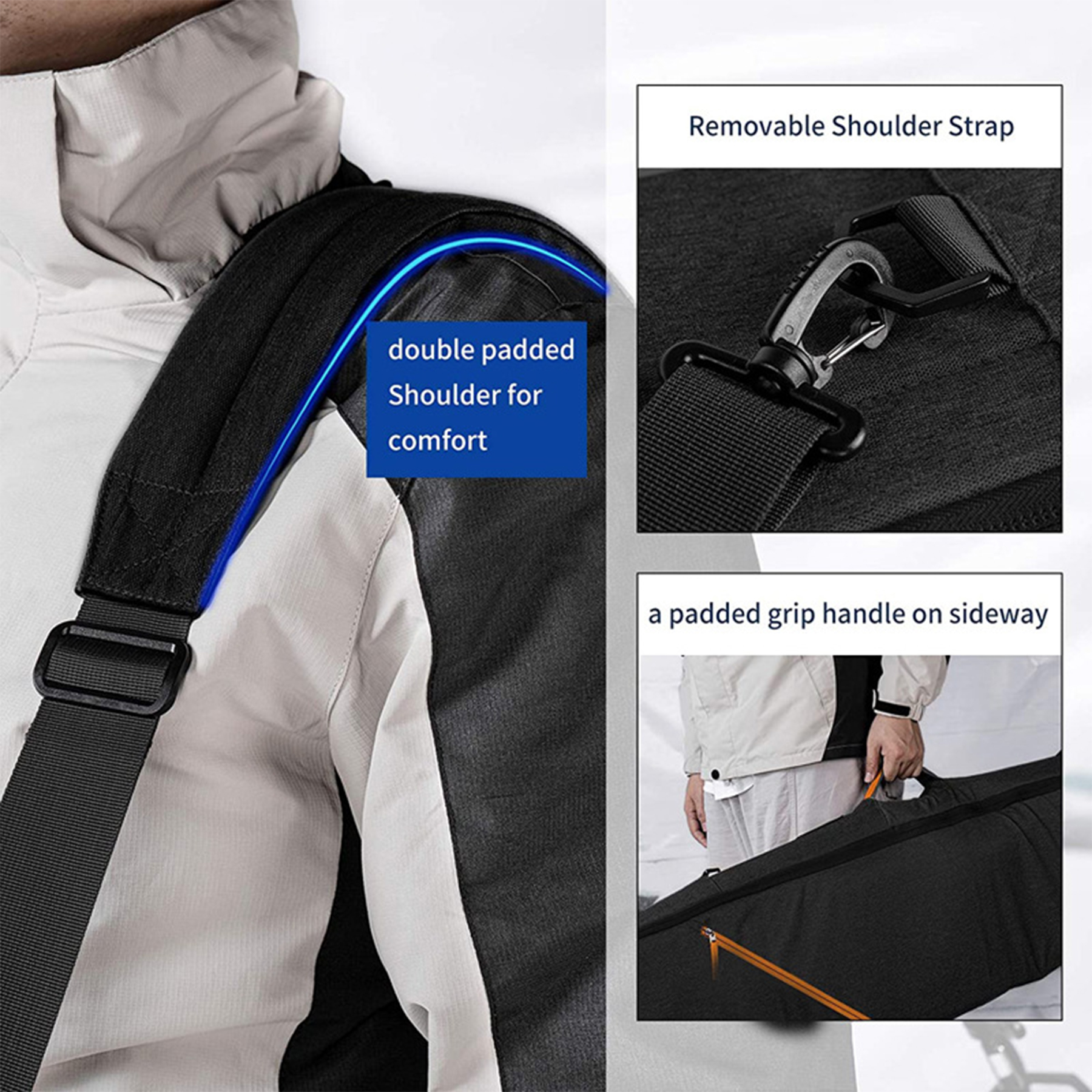 Oxford Adjustable telescopic single and snowboard bags 4