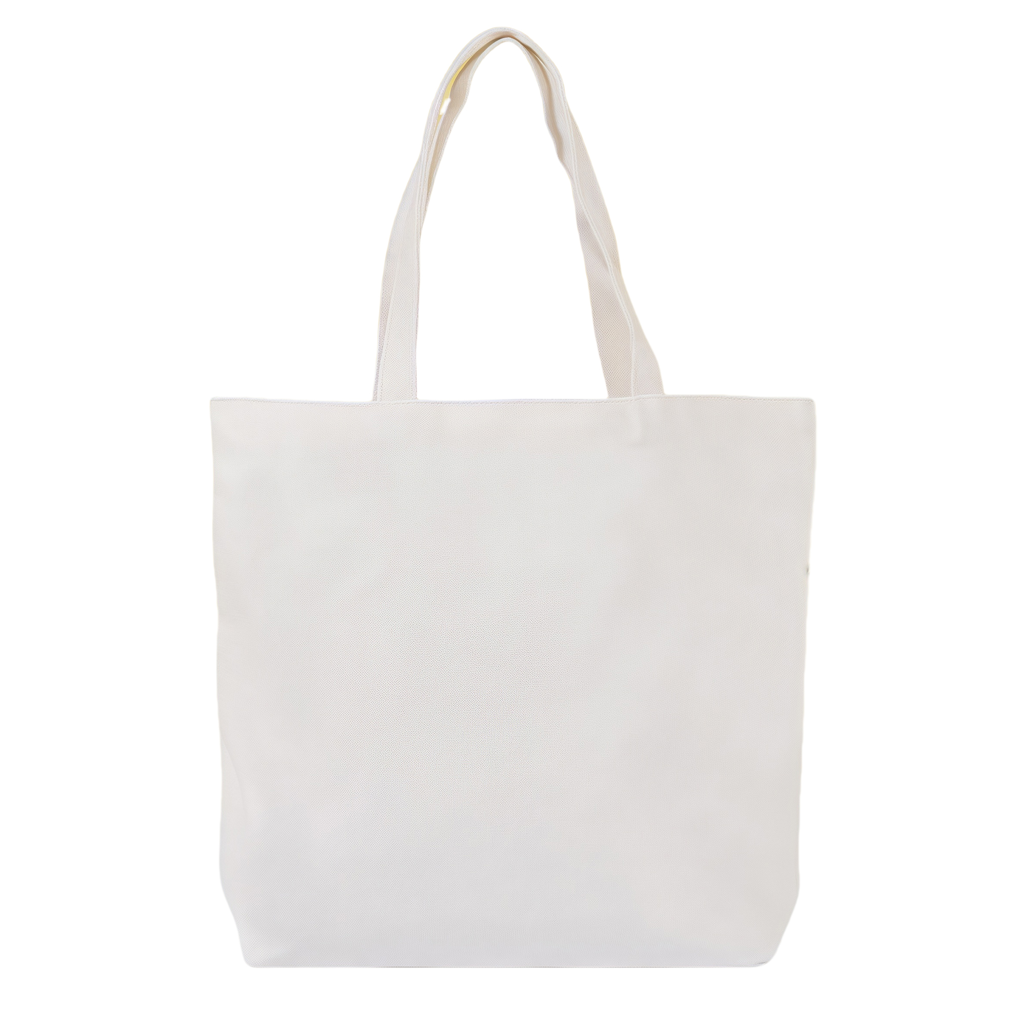 Reusable White Canvas Tote Bag with Base 3