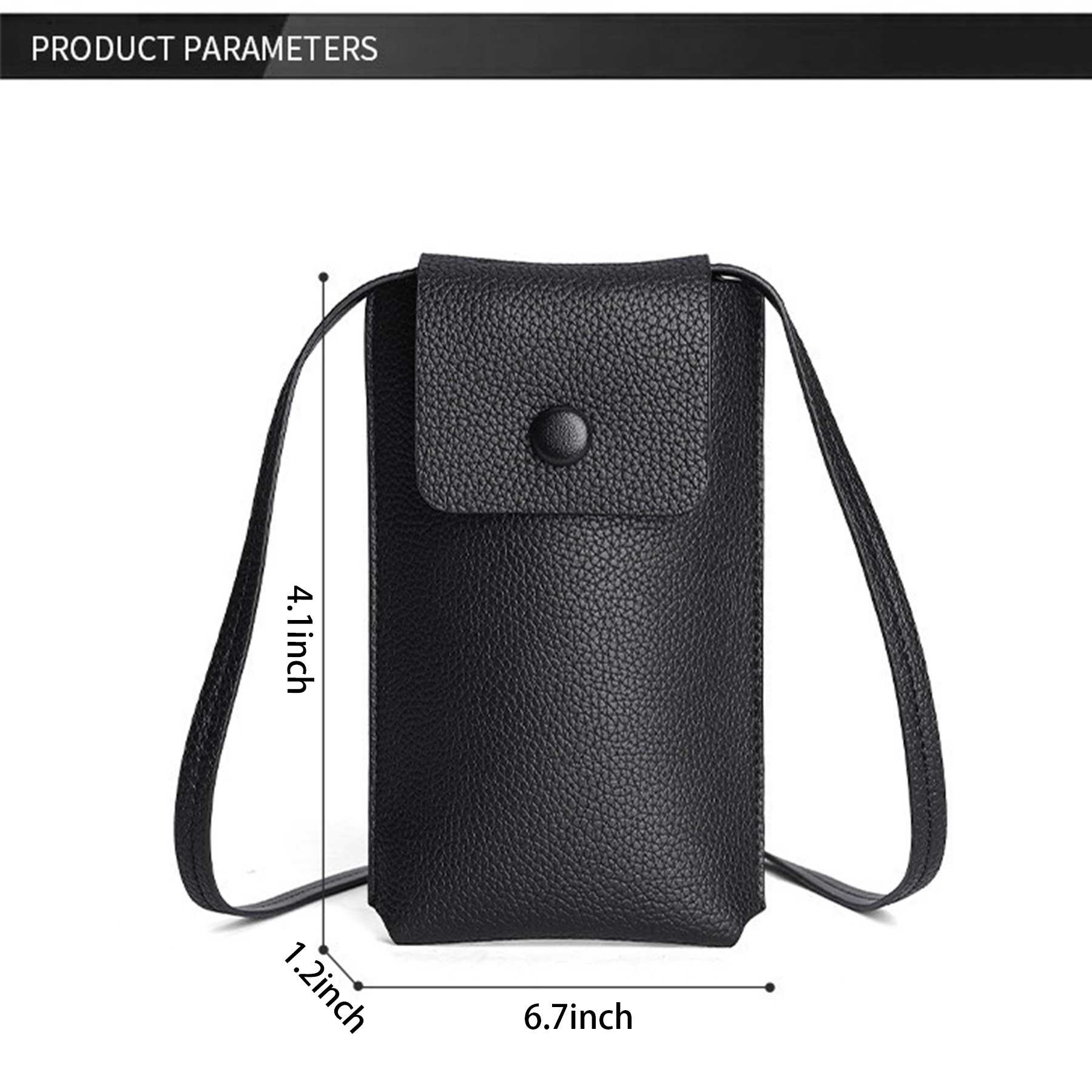 Pu Small Mobile Phone Crossbody Bag 3