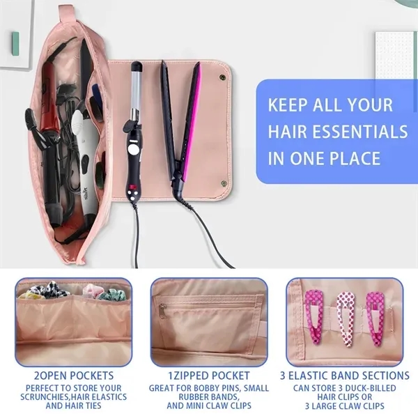 Waterproof Polyester Curling Iron Travel Pouch 3