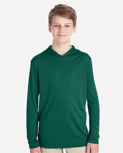 Youth Zone Performance Hooded Long Sleeve T-Shirt - TT41Y 10