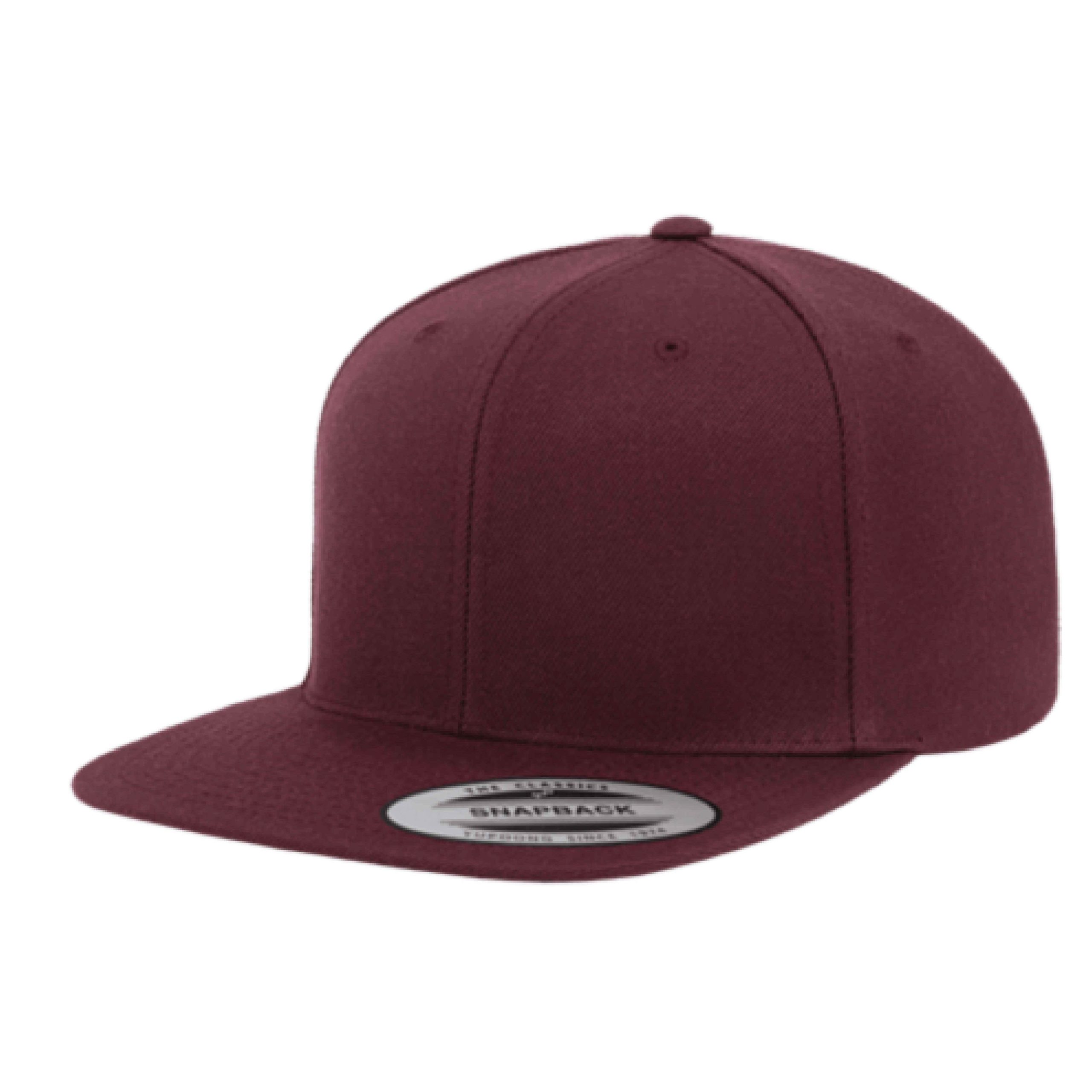 Yupoong 6089M YP Classics Premium Flat Bill Snapback Hat with Embroidery 33