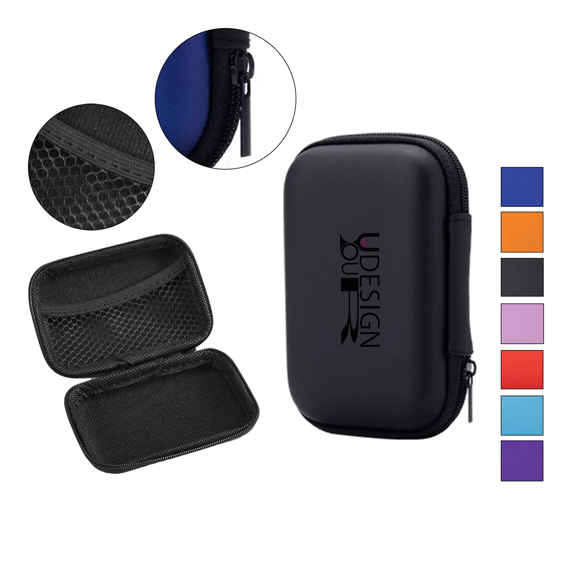 Square Headphone Storage Bag/Data Cable Storage Box 2