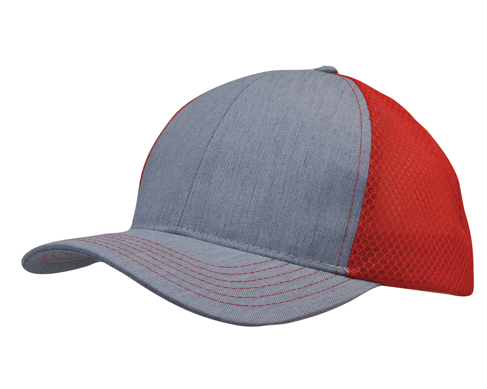 Light Brushed Poly Cotton Marle with honeycomb mesh 5