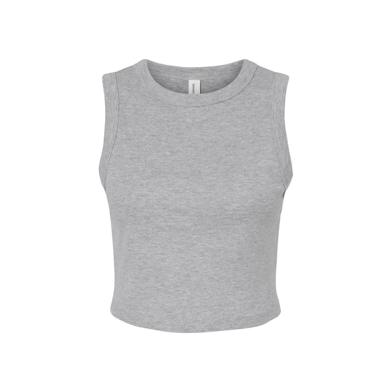 Bella + Canvas Ladies' Micro Rib Muscle Crop Tank 22
