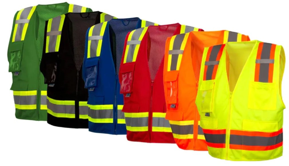 Pyramex RVZ24CP Clear Pocket Hi-Vis Safety Vest 2