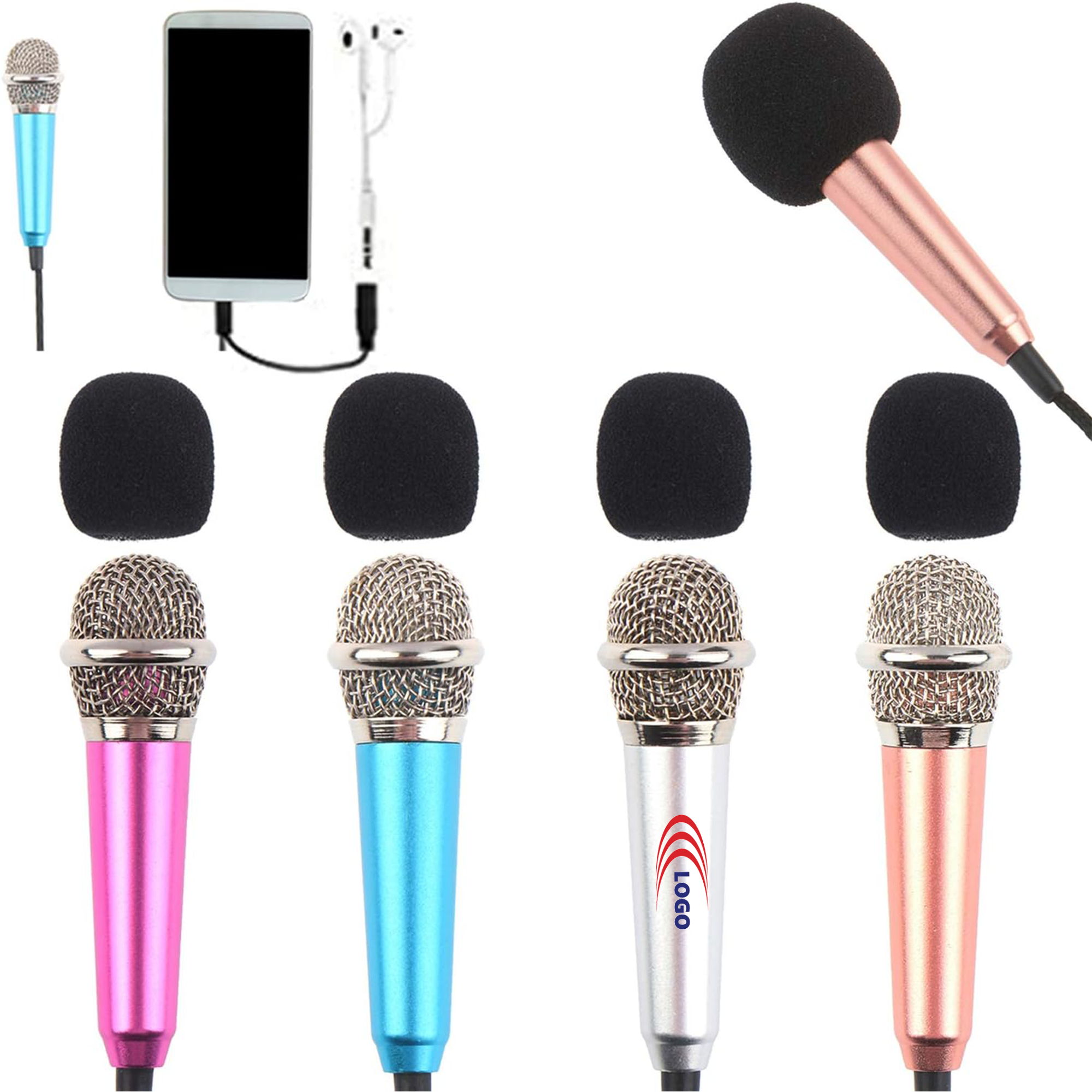 Colorful Plug-and-Play Mini Microphone 1