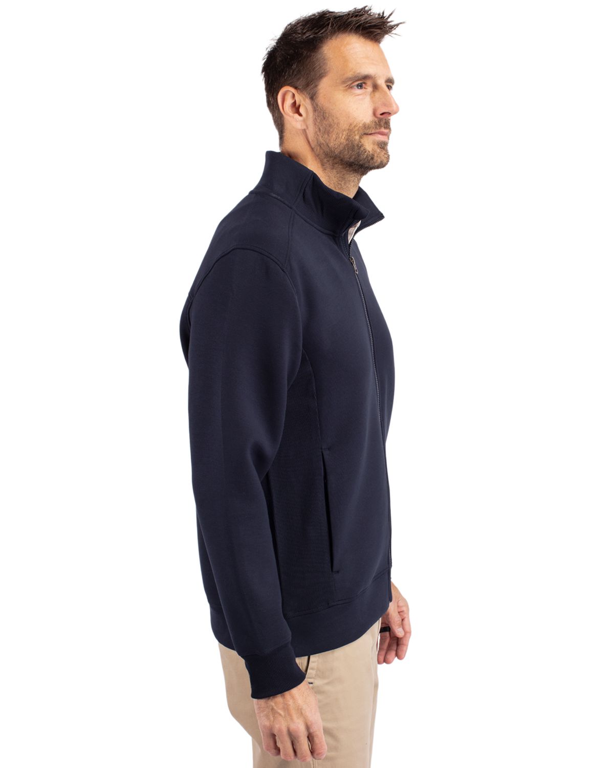 Cutter & Buck Roam Recycled Buttery-Soft Knit Mens Full Zip Jacket 17