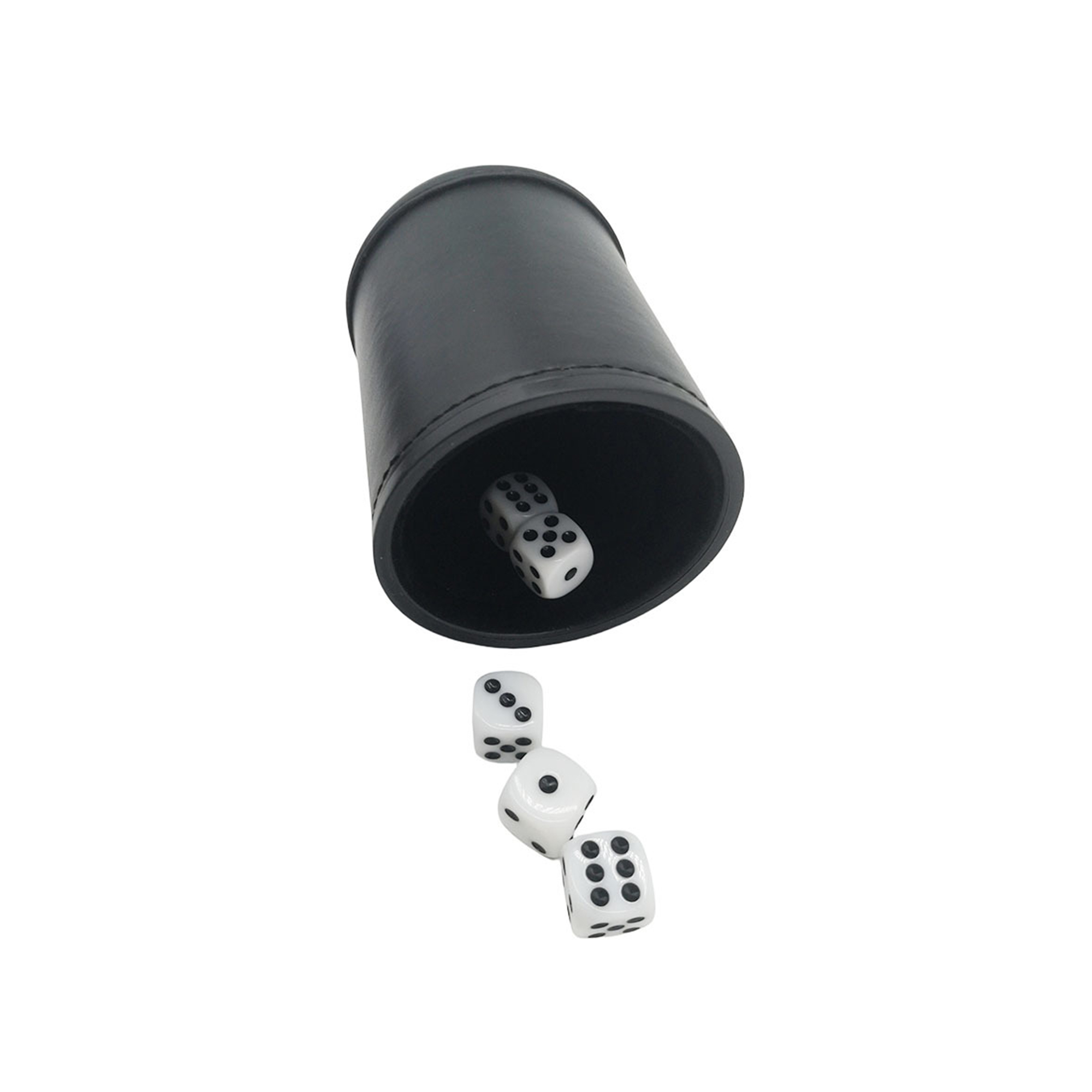 PU Leather Dice Shaker Cup 3.15" x 3.94" x 3.55" 4