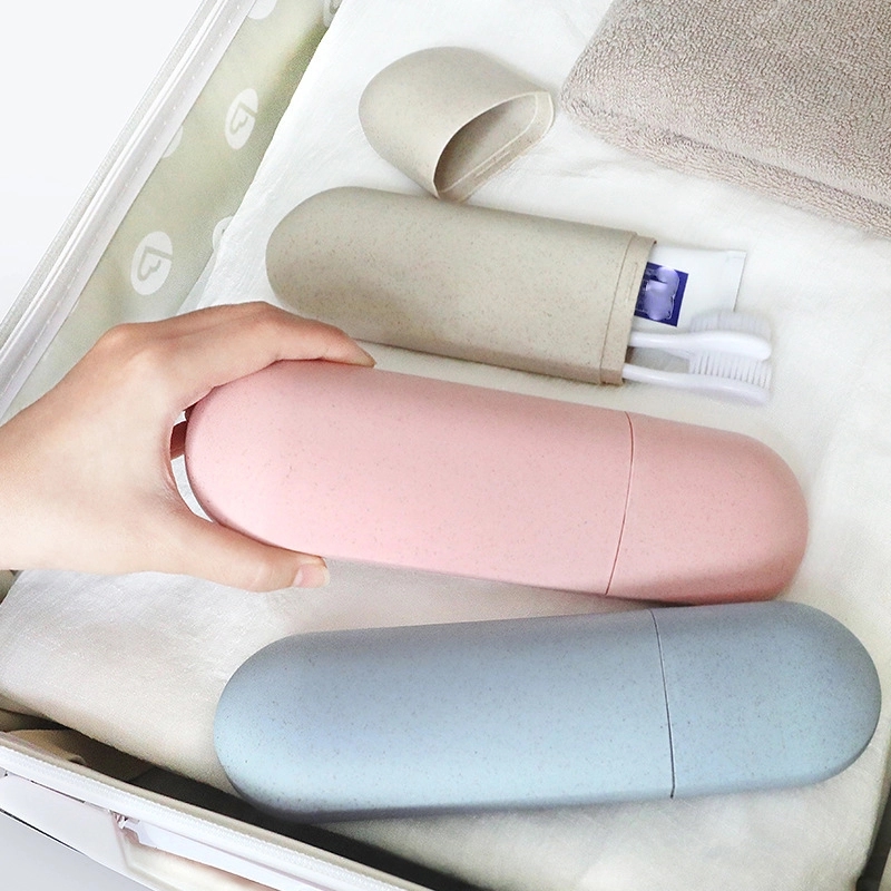Wheat Straw Portable Toothbrush Protect Cover Travel Holder 6