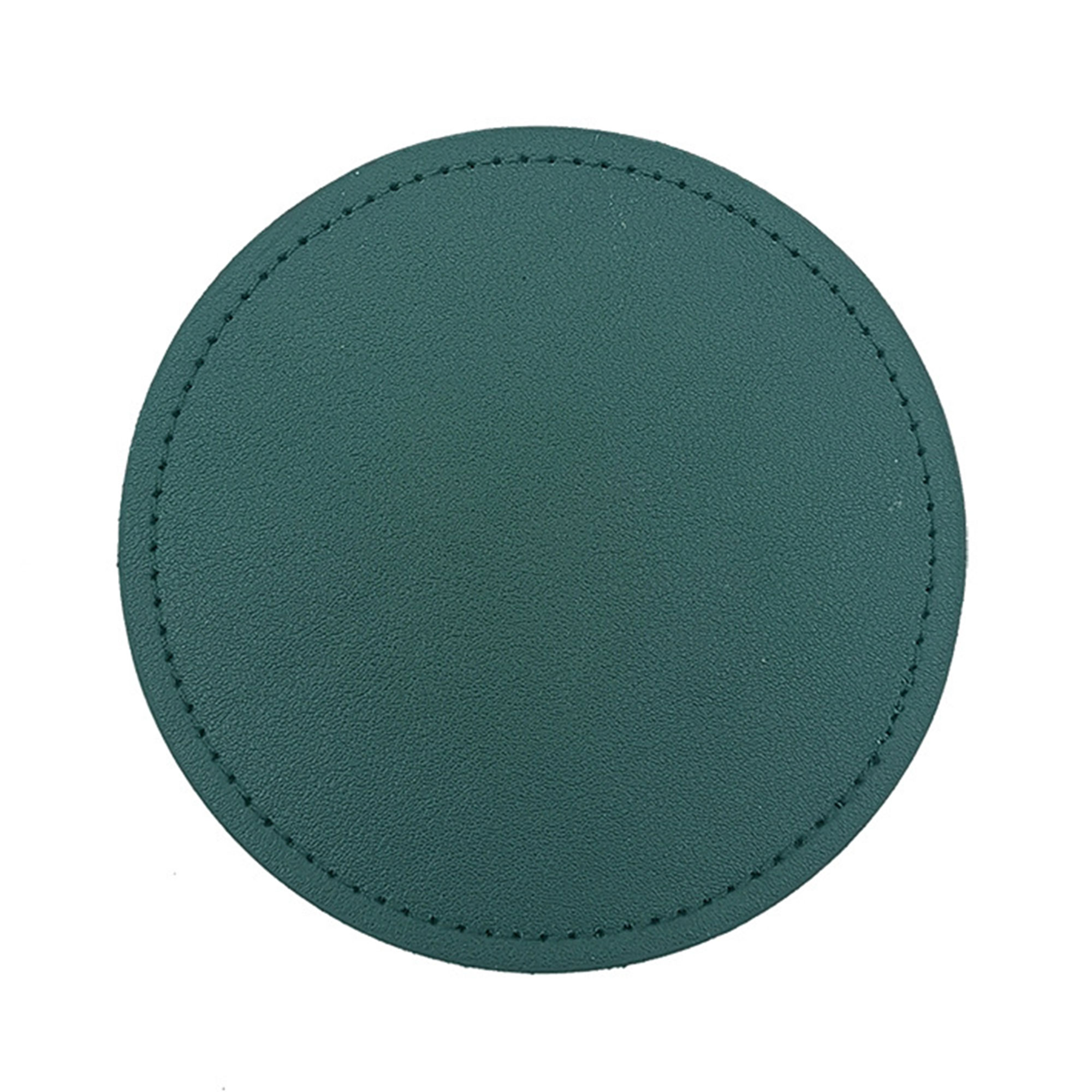 4 In PU Leather Round Coasters 10