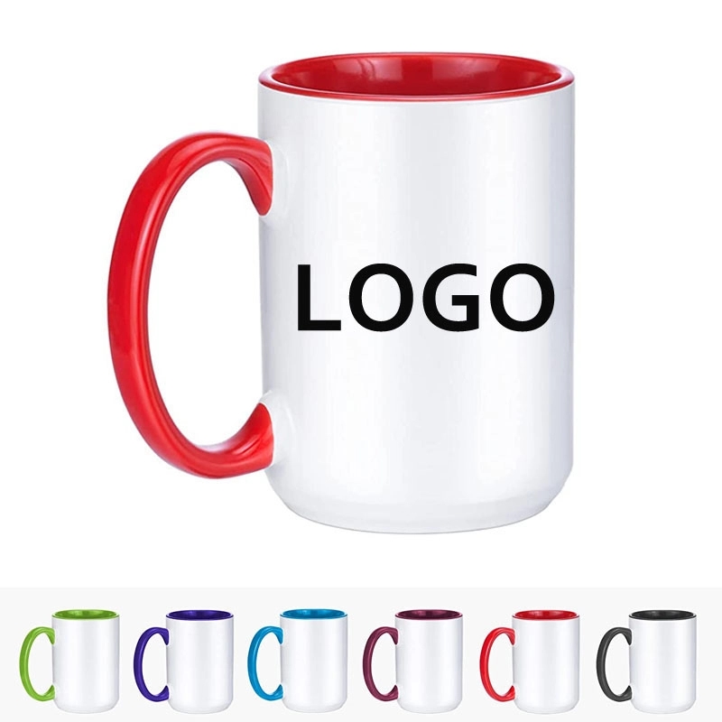 15 Oz. Ceramic Drinking Cups for Coffee or Tea 3