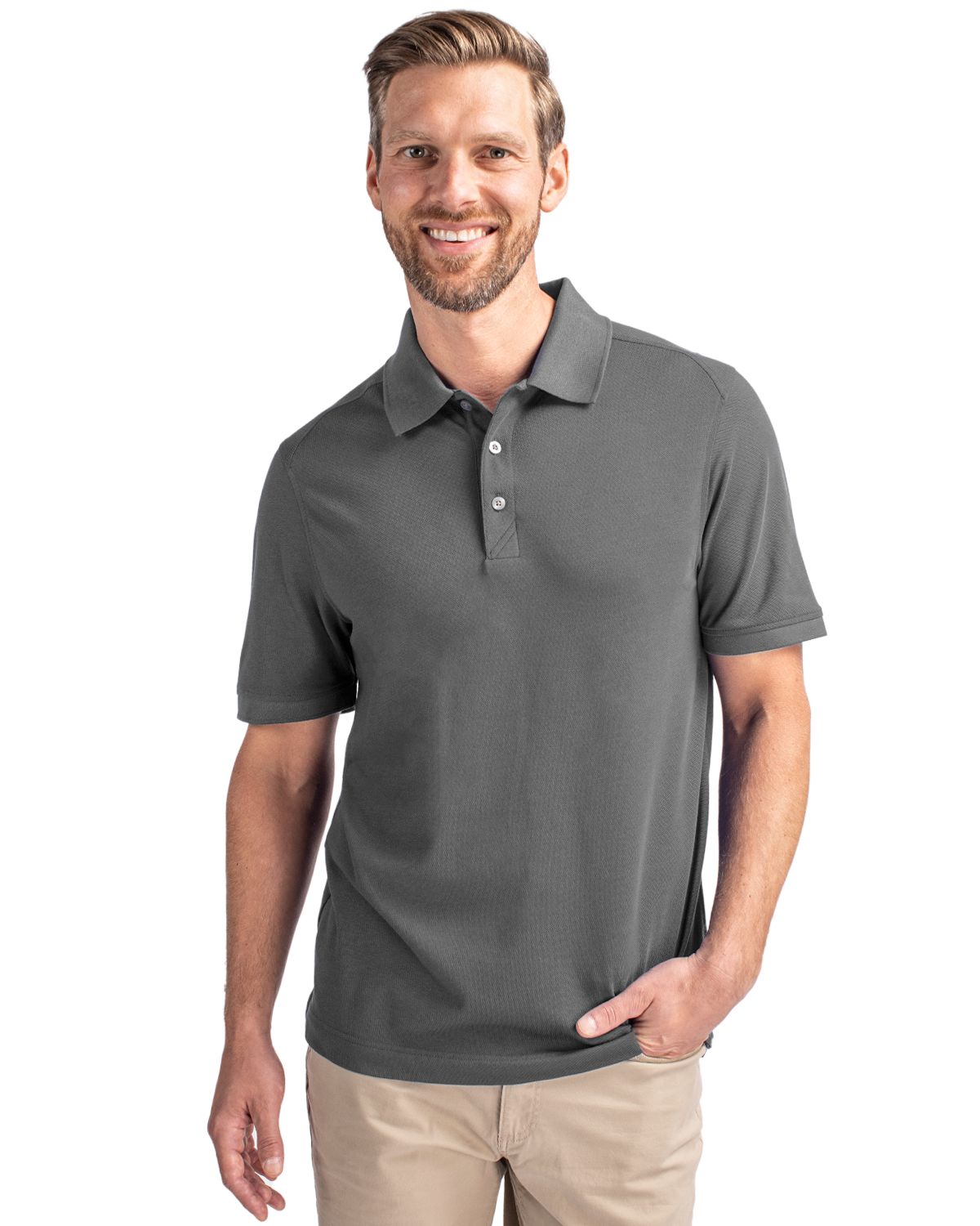 Cutter & Buck Advantage Epic Confidence Recycled Tri-Blend Pique Mens Big & Tall Polo Big & Tall 4