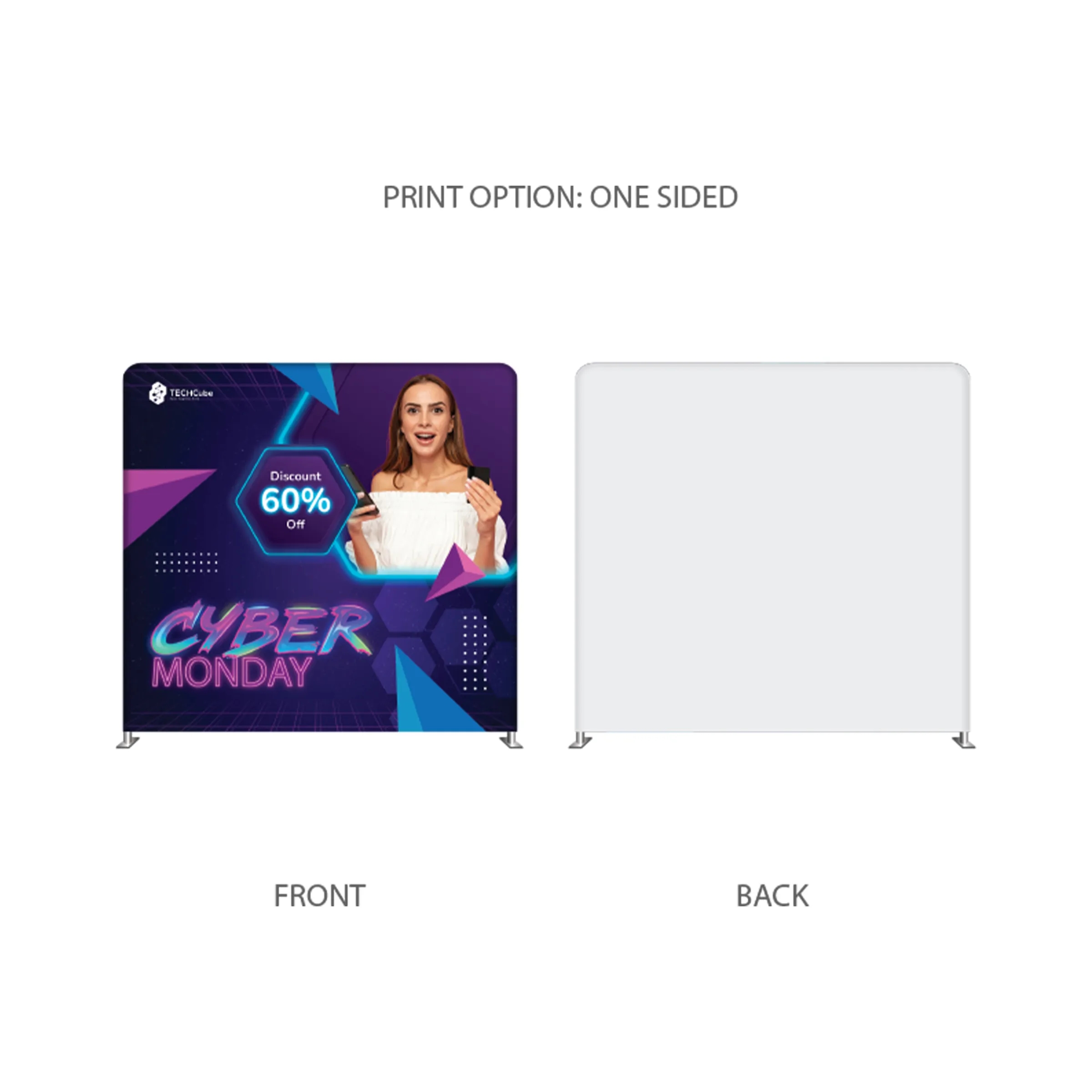 Standard 8' Tension Fabric Backdrop Display 3