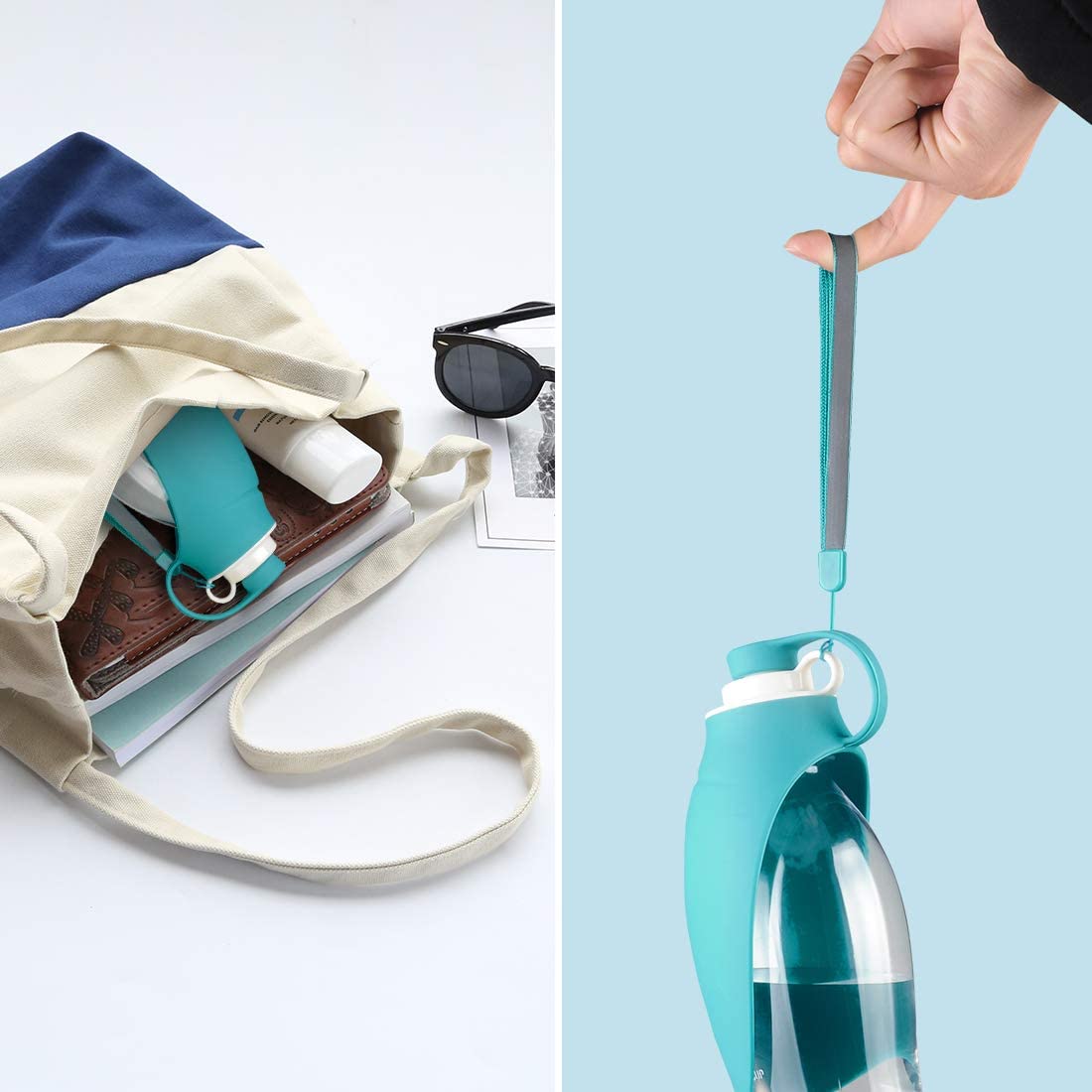 20OZ Portable Pet Water Dispenser Feeder Container 11