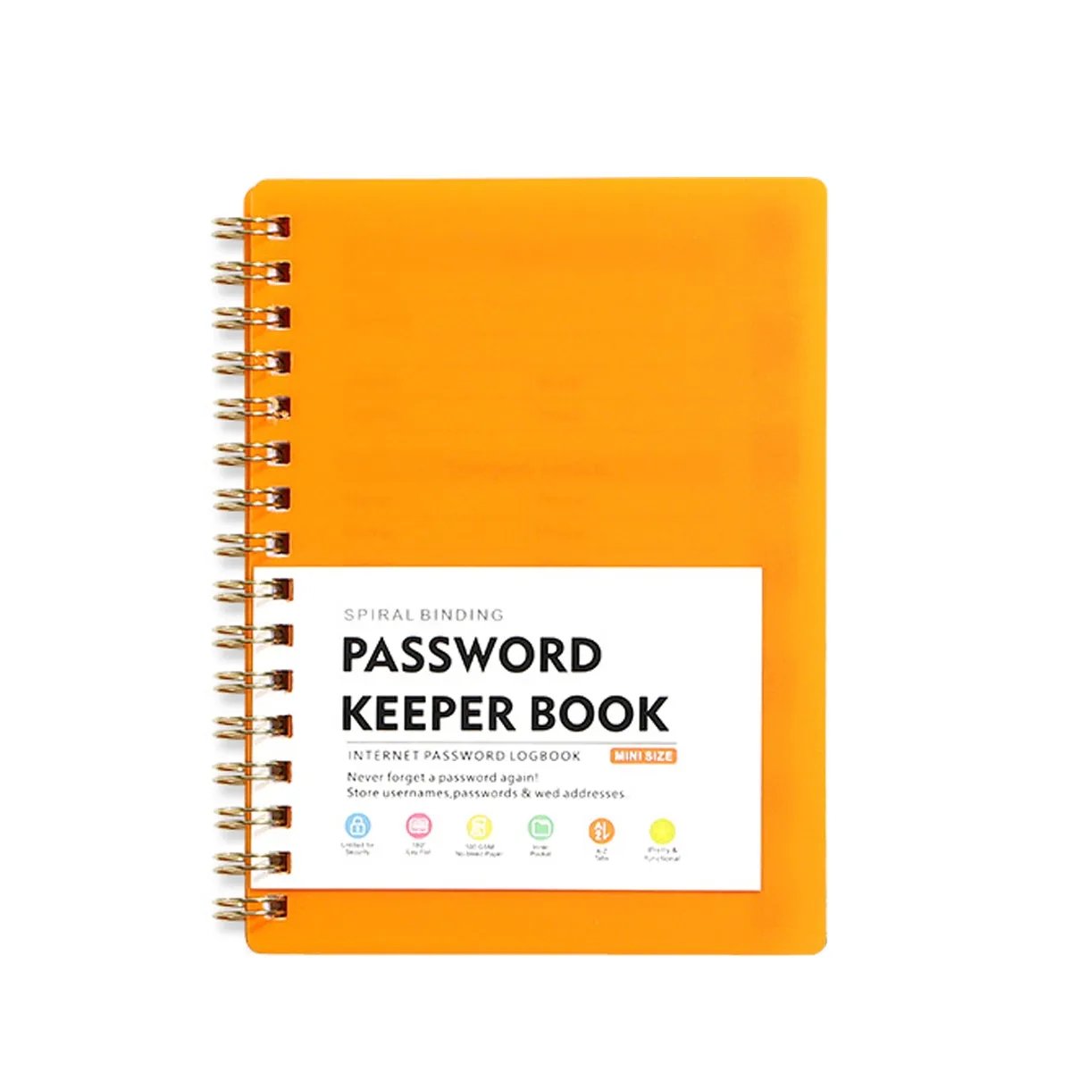 A6 Password Book With Alphabetical Tabs 7