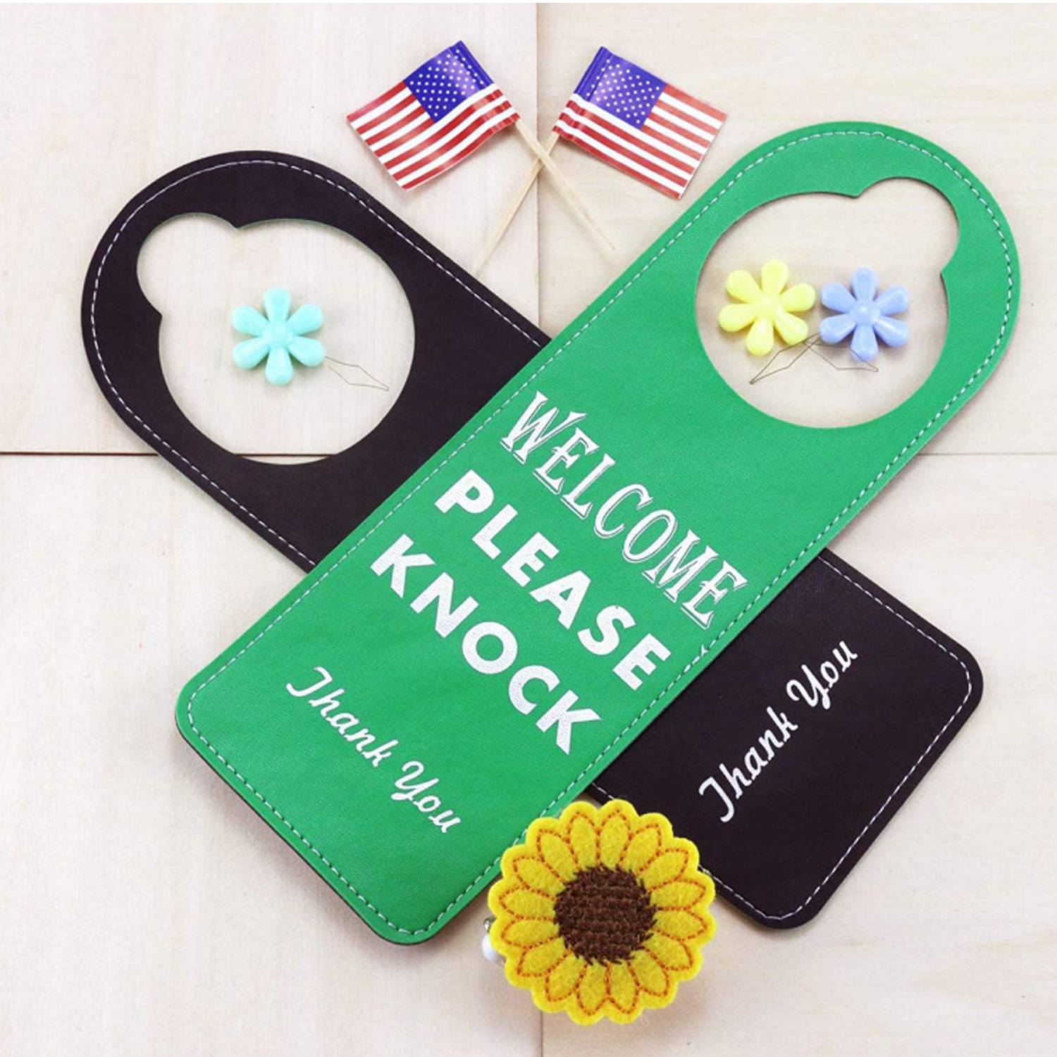 Hotel PU Leather Please Do Tot Disturb Sign 5
