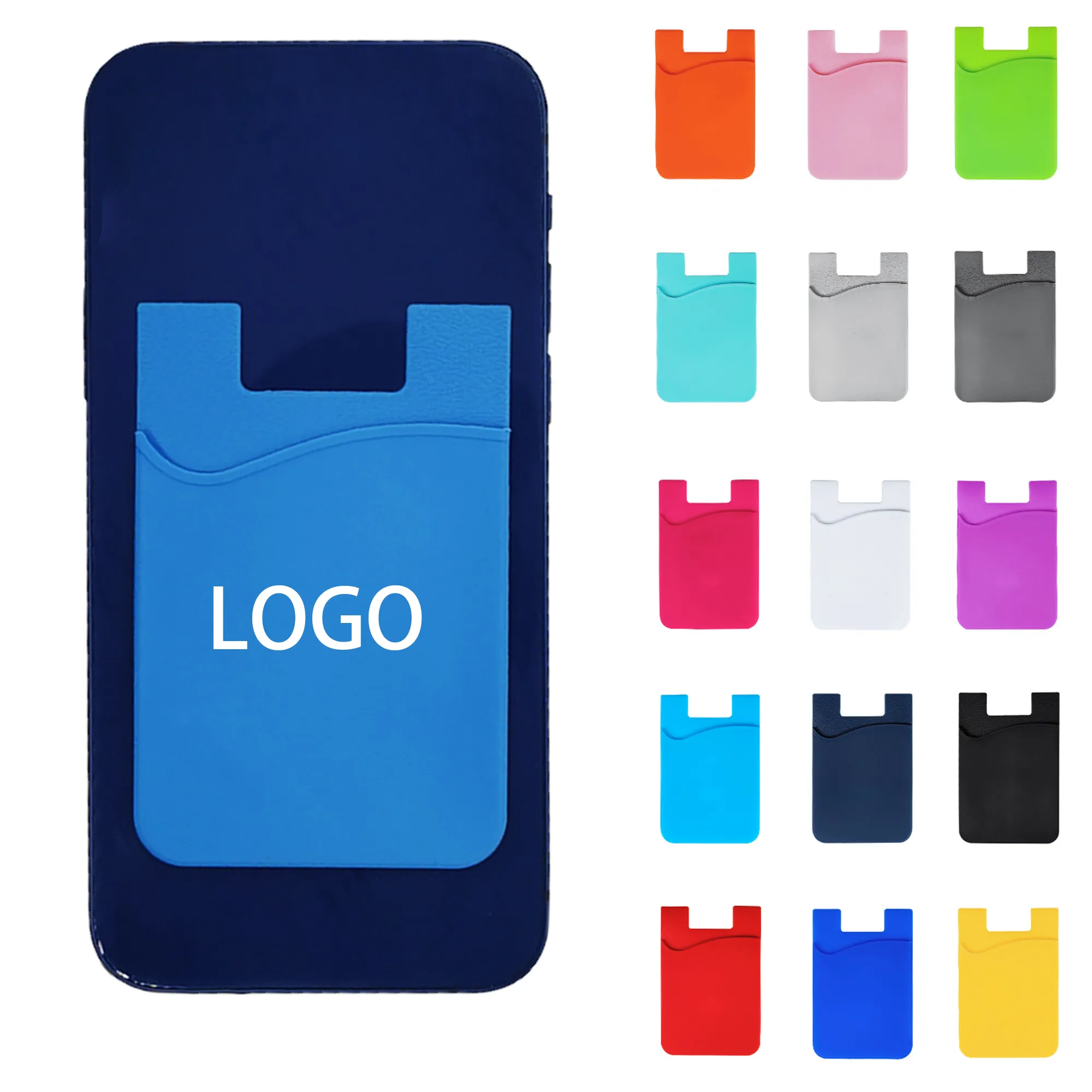 Silicone Phone Card Holder Wallet Back 2