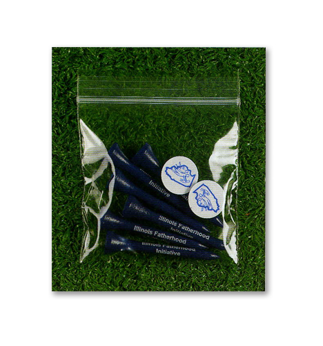 Golf Combo Pack of 8 Tees & 1 Ball Marker 2