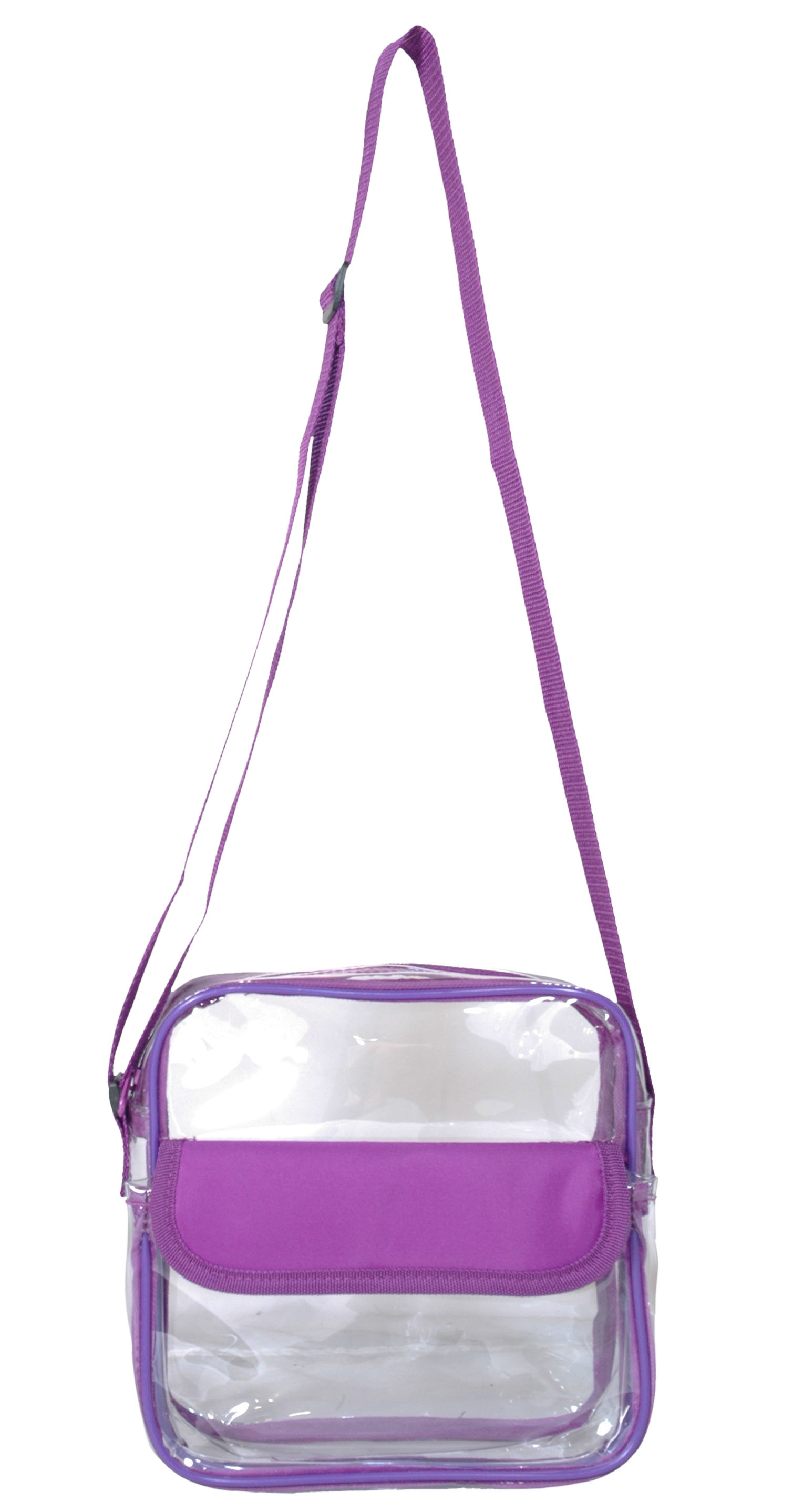Clear Messenger Bag with Front Pocket 1