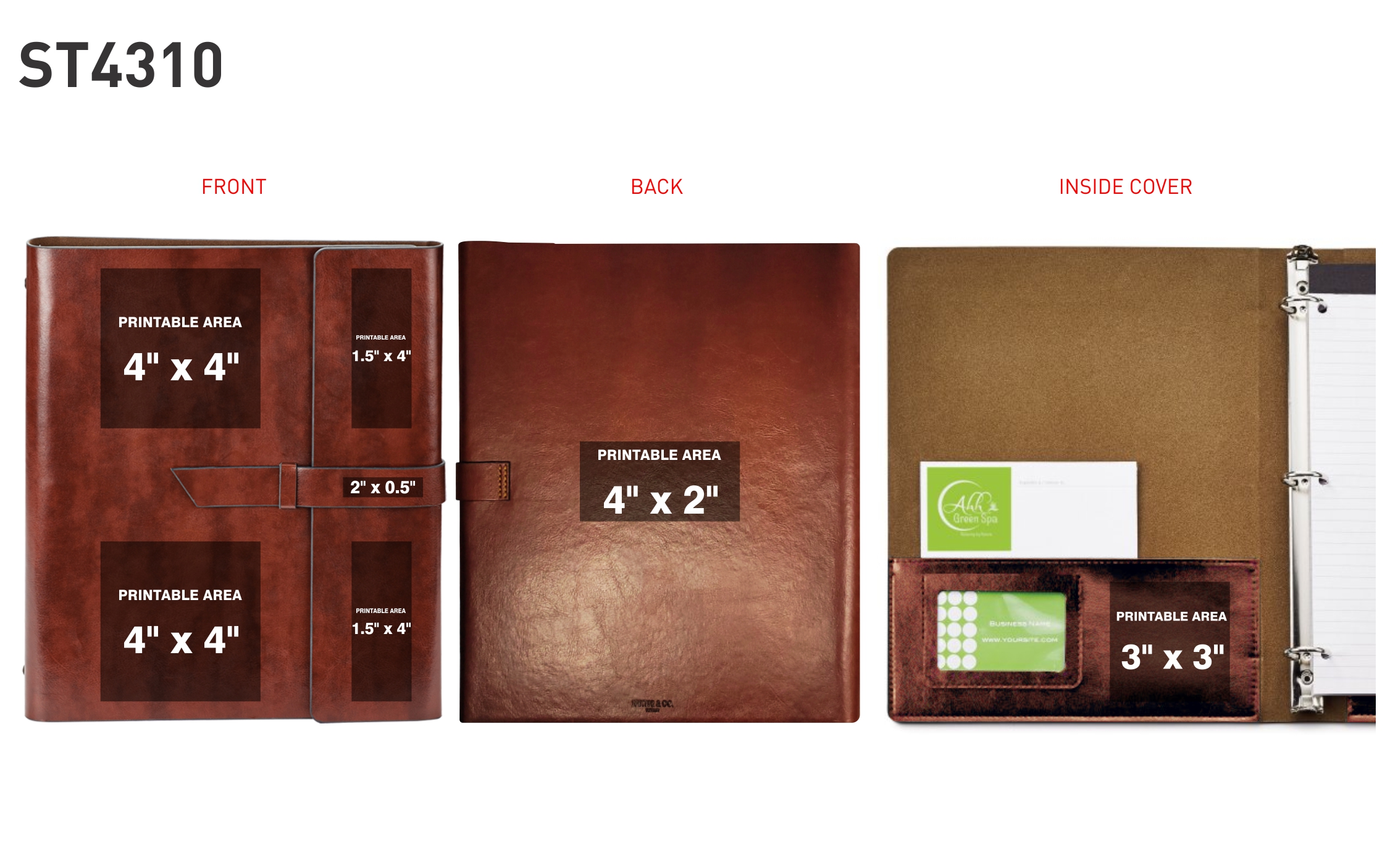 Fabrizio refillable portfolio/3-ring binder 4