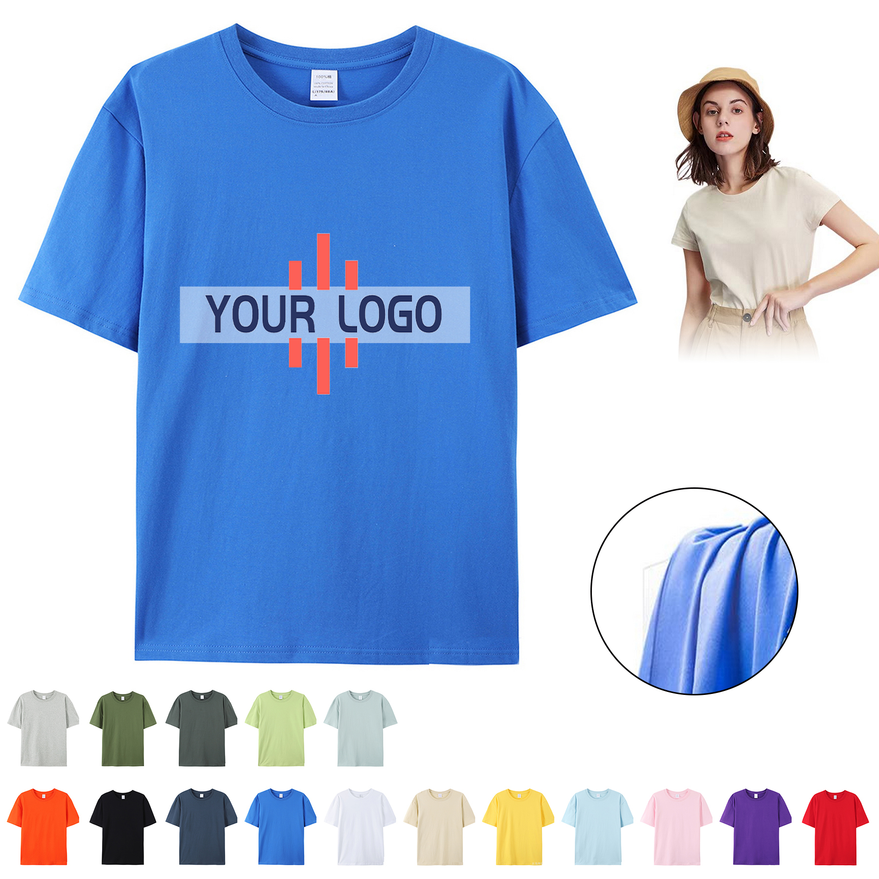Unisex Round Neck Short Sleeve T-Shirt 1