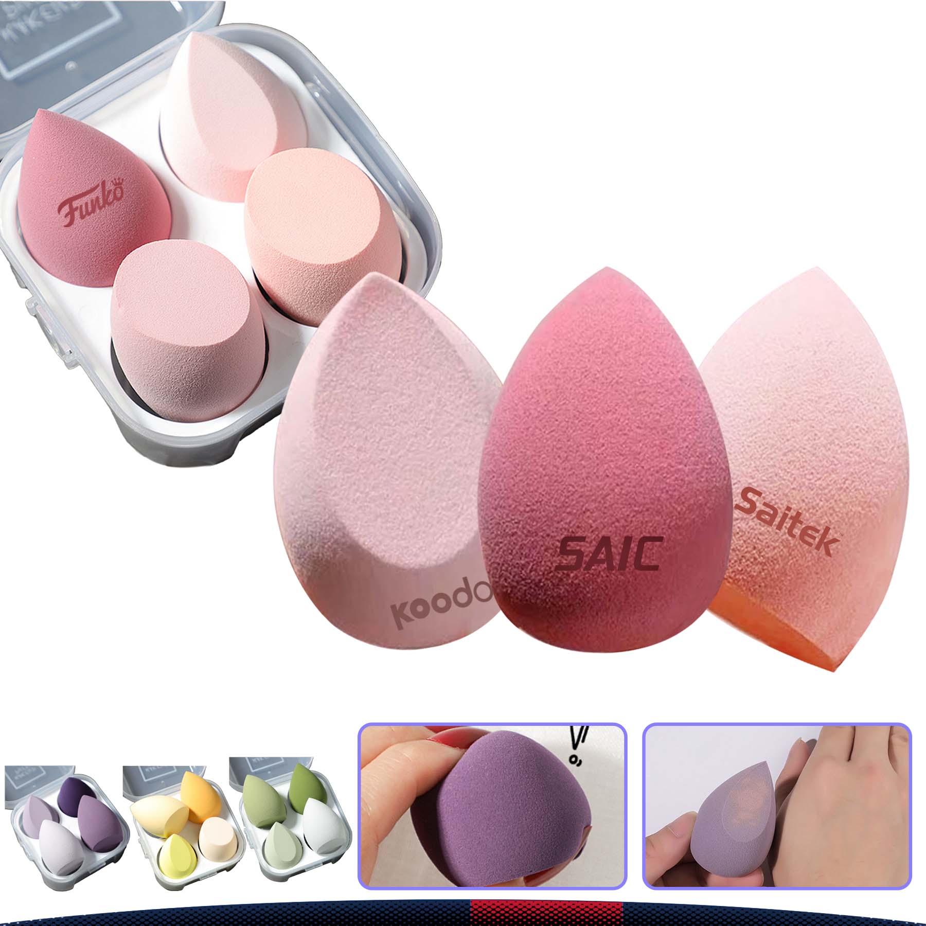 Epoet Makeup Sponge Set 4