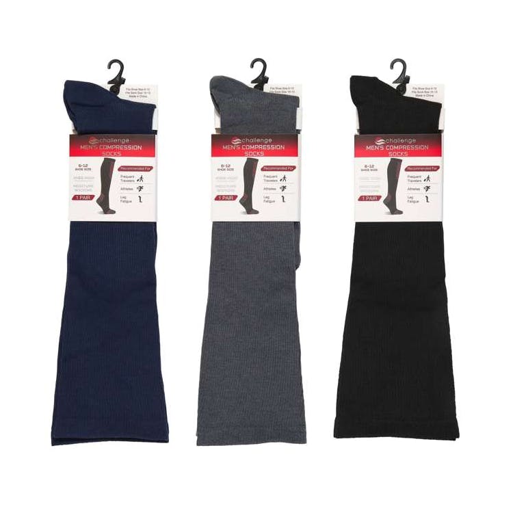 Men's Compression Knee High Socks Size 10-13 2