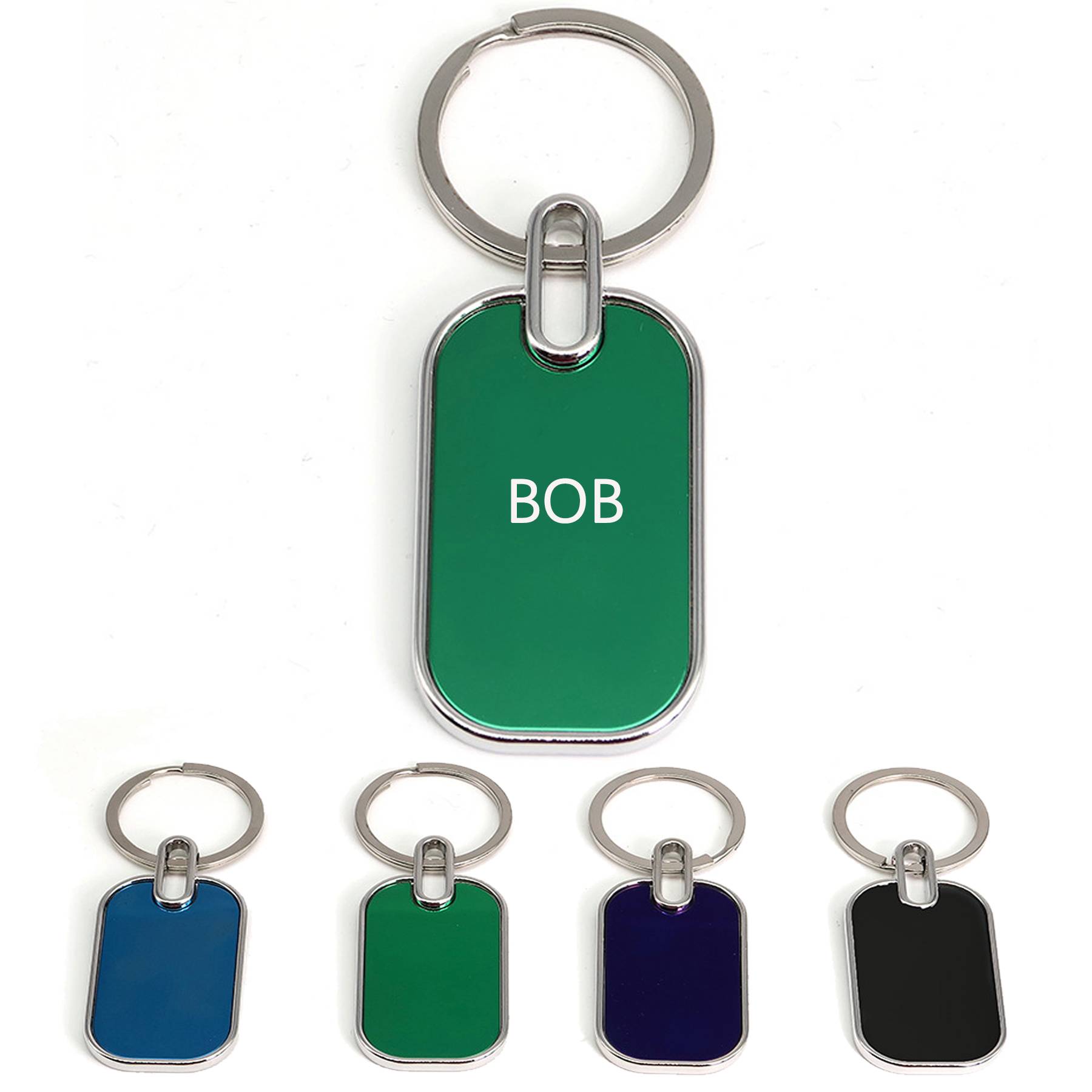 Stainless Steel Motel Keychain Key Tag