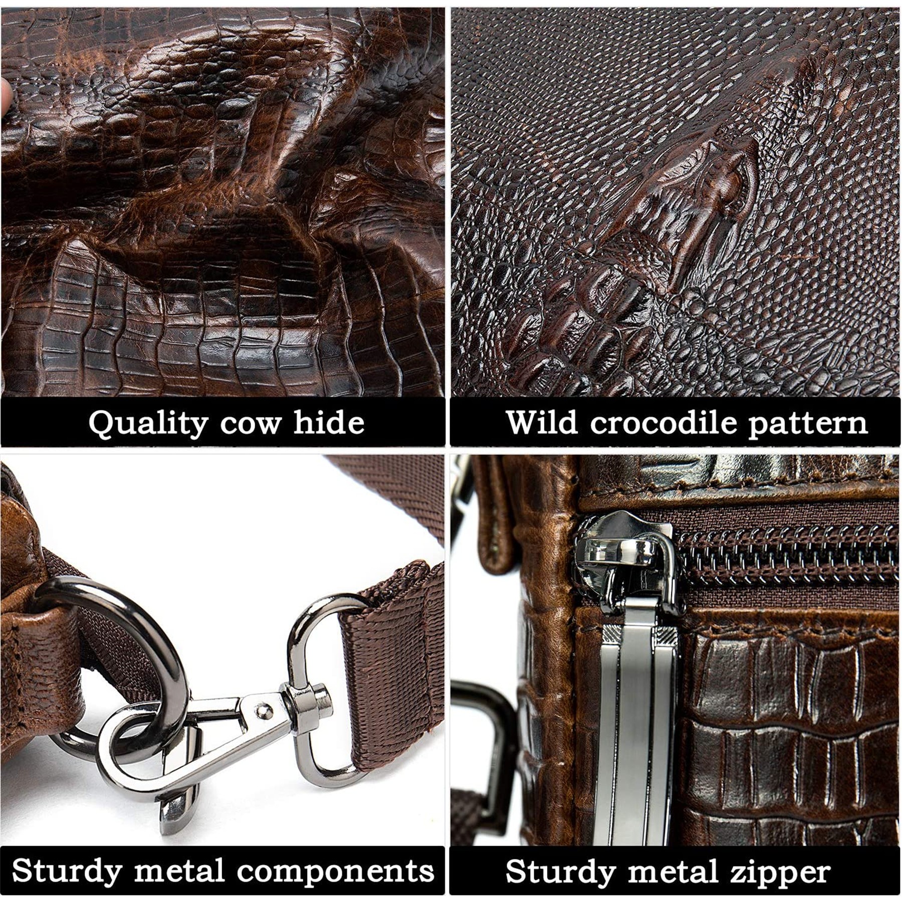 Genuine Leather Messenger Bag 5