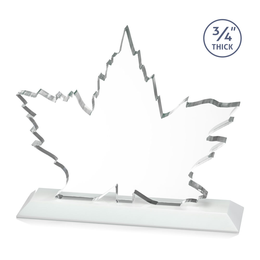 Maple Leaf VividPrint™ Award - White 4