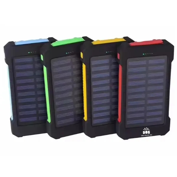 10000mAh Solar-Powered Bank with LED Flashlight 1