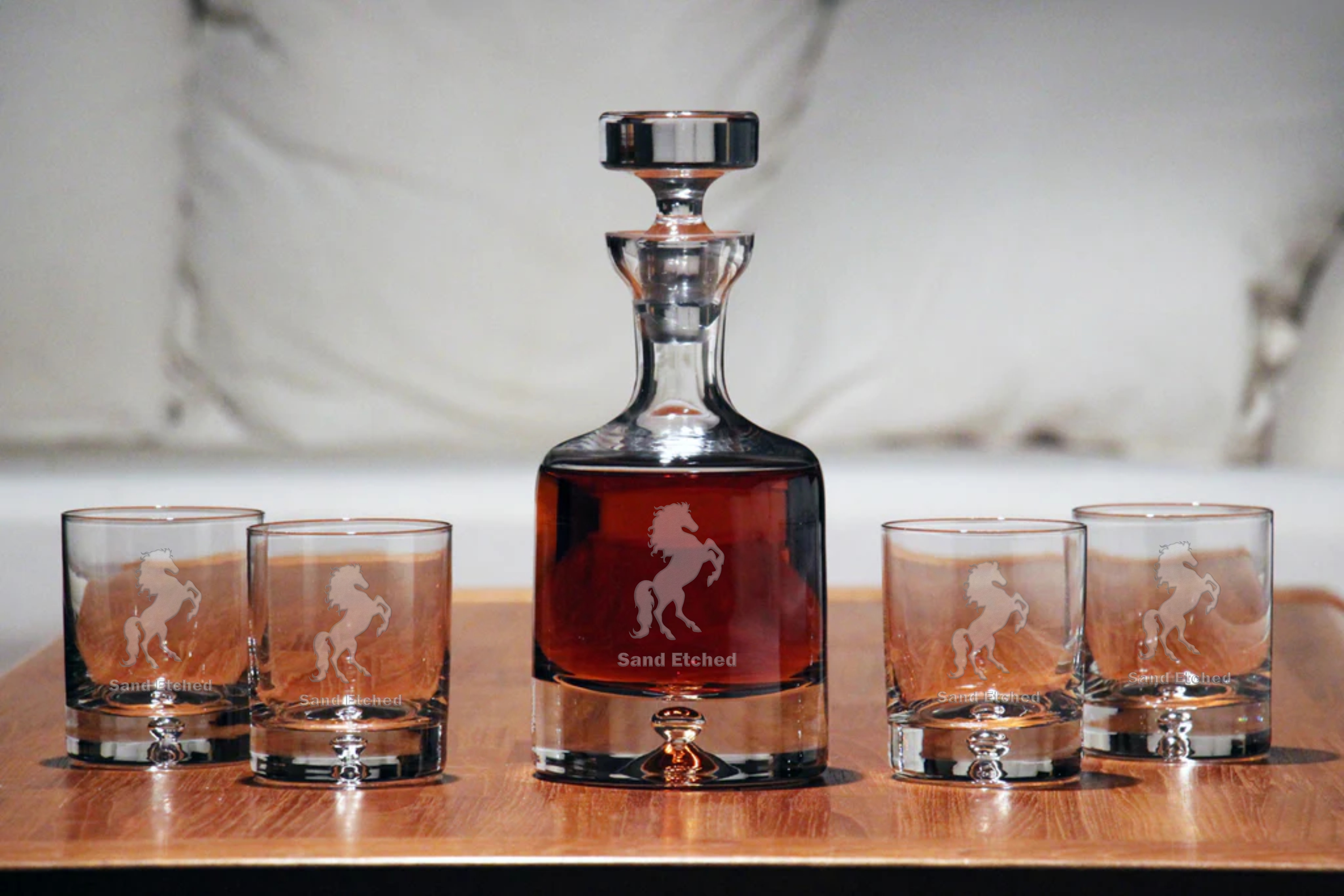 Taylor Double Old Fashioned Decanter Gift Set Lead-Free Crystal