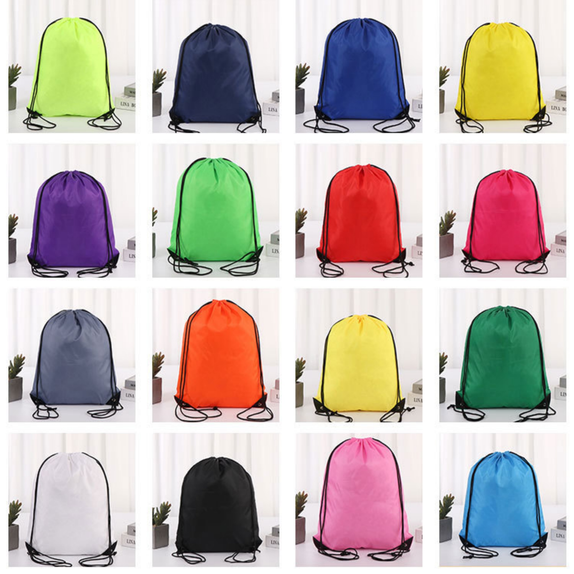 Customized Oxford cloth drawstring backpack 5