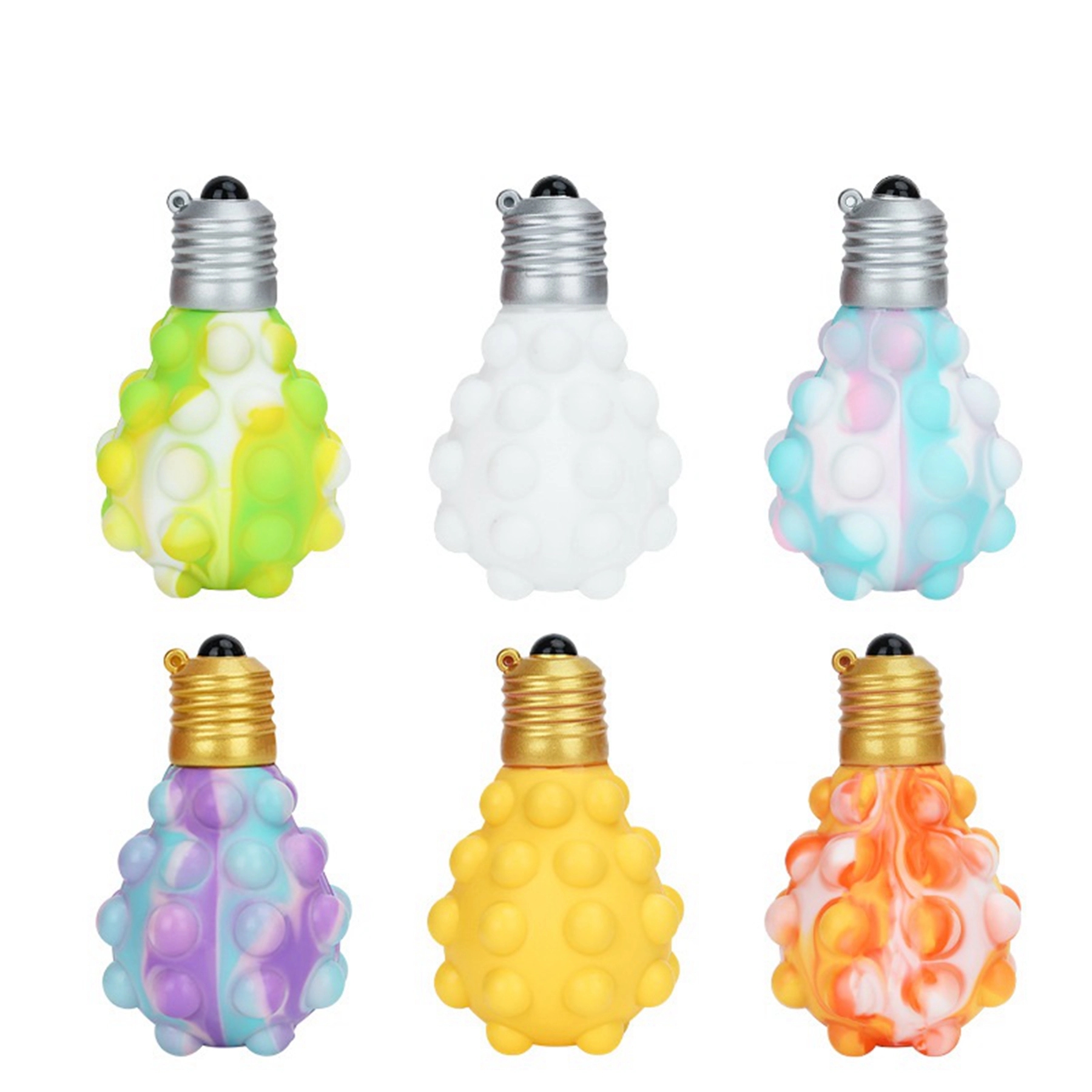 Lamp Bulb Shaped Push Pop Bubble Anti Stress Ball 11