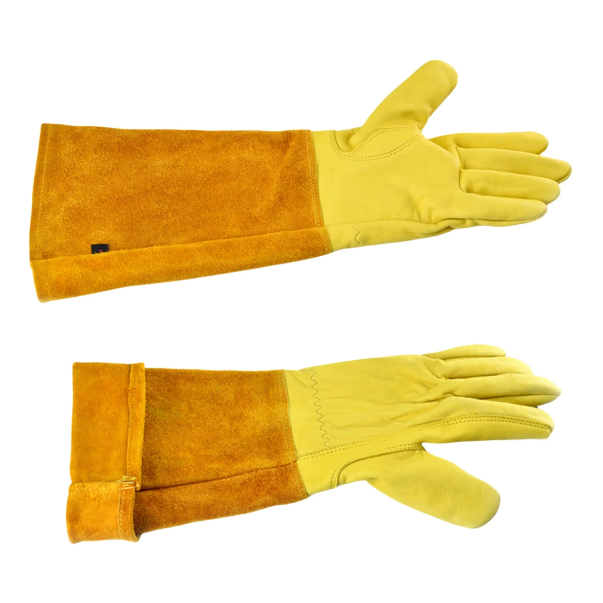 Long-Cuff Cowhide Protective Gloves 8
