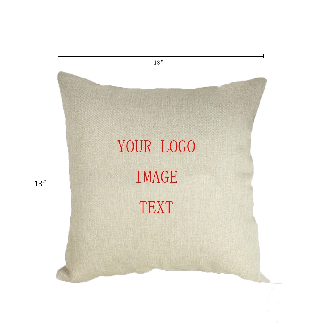 Custom Design Linen Pillow Case MOQ 100PCS 4