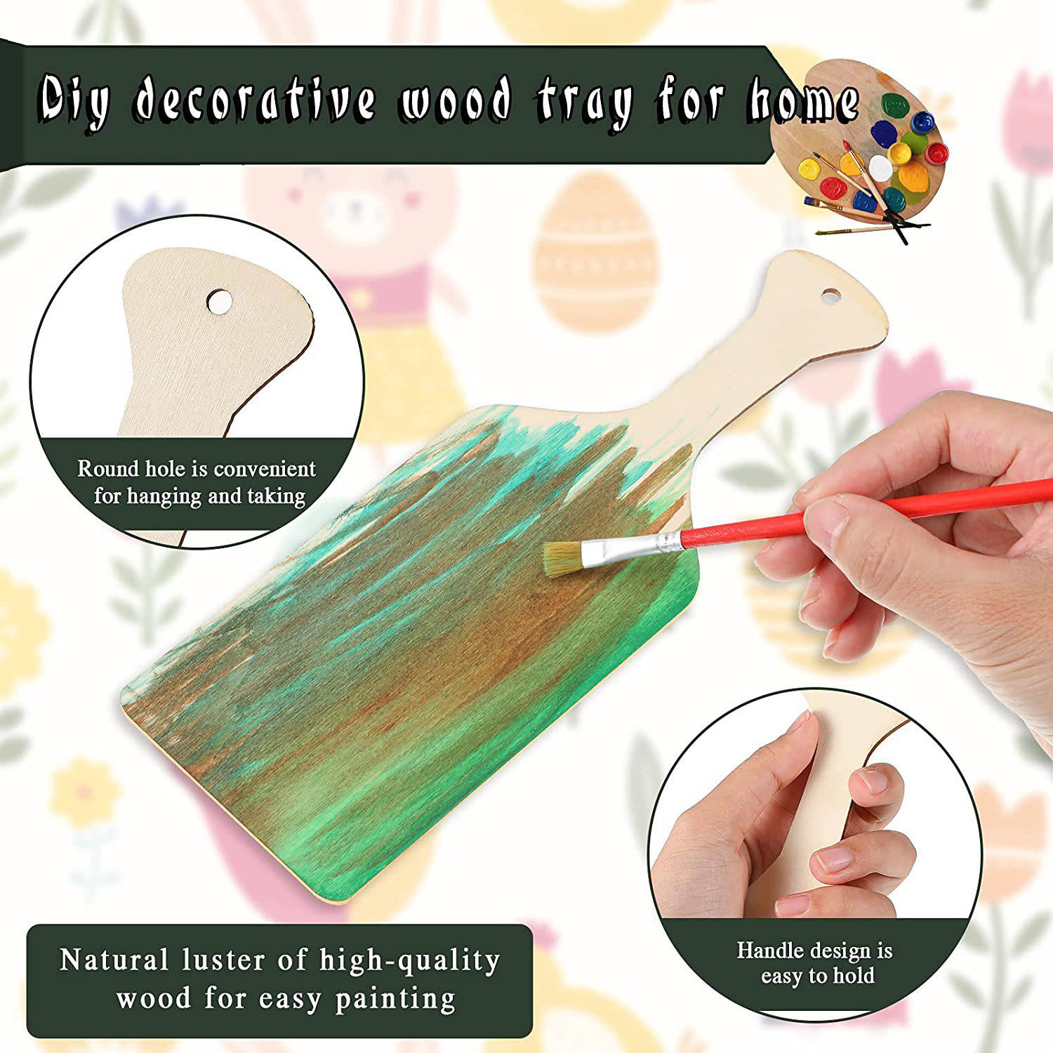 Camping Kitchen Mini Wooden Cutting Board with Handle 5
