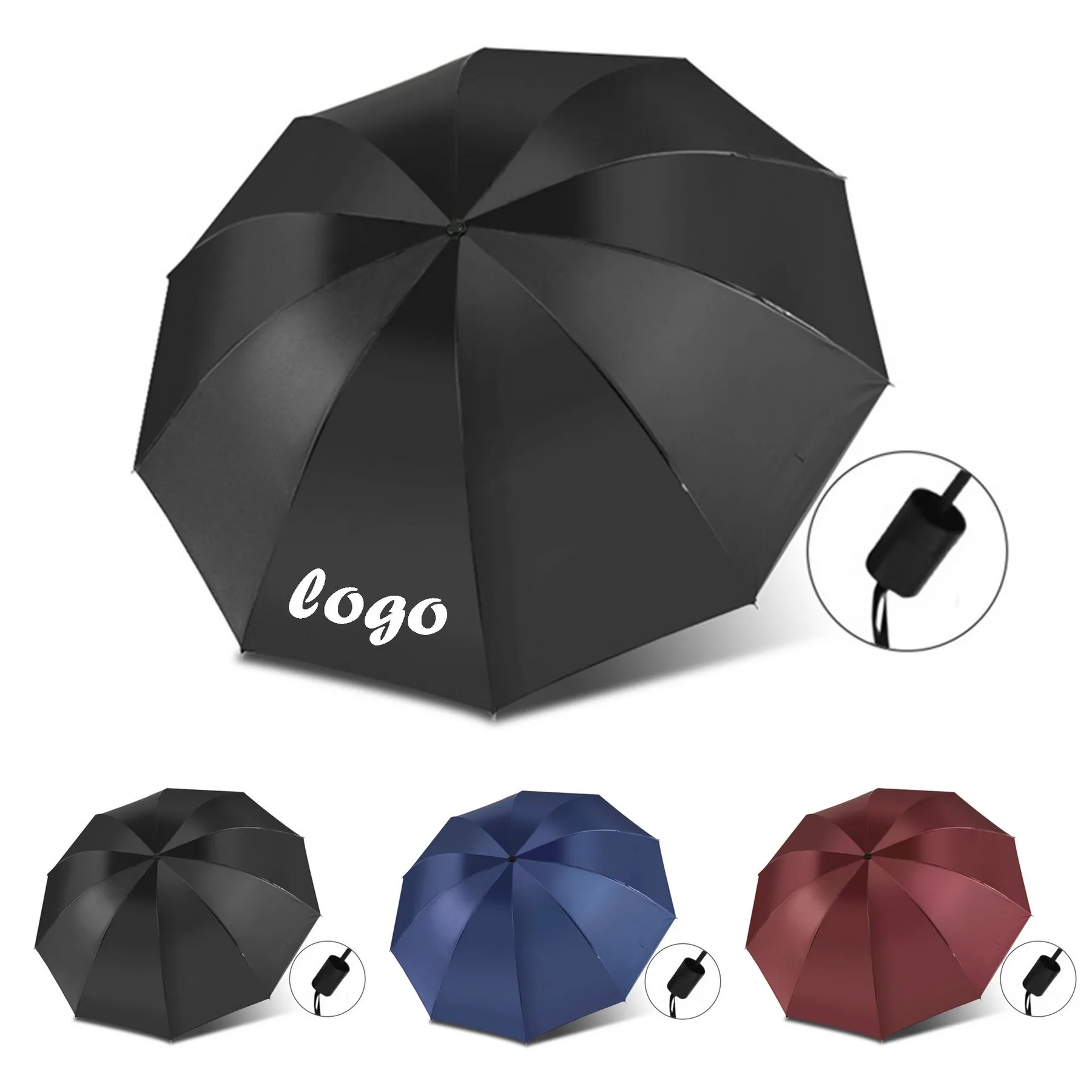 8 Ribs Folding Umbrella 3