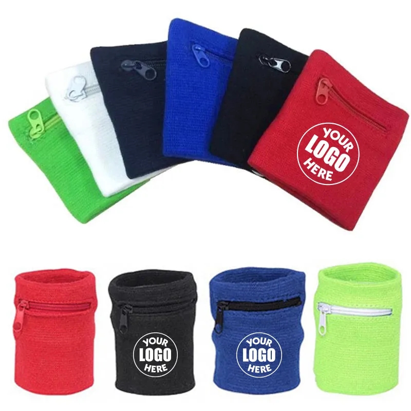 Sports Wristband with Zipper Pocket 2