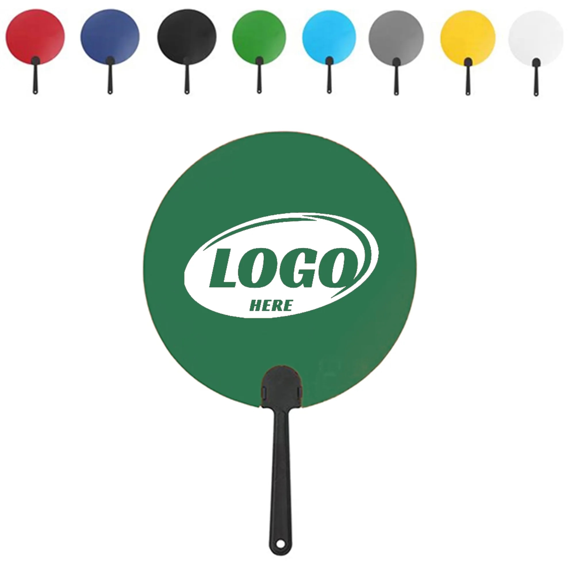 Round/Ball Plastic Hand Fan 2