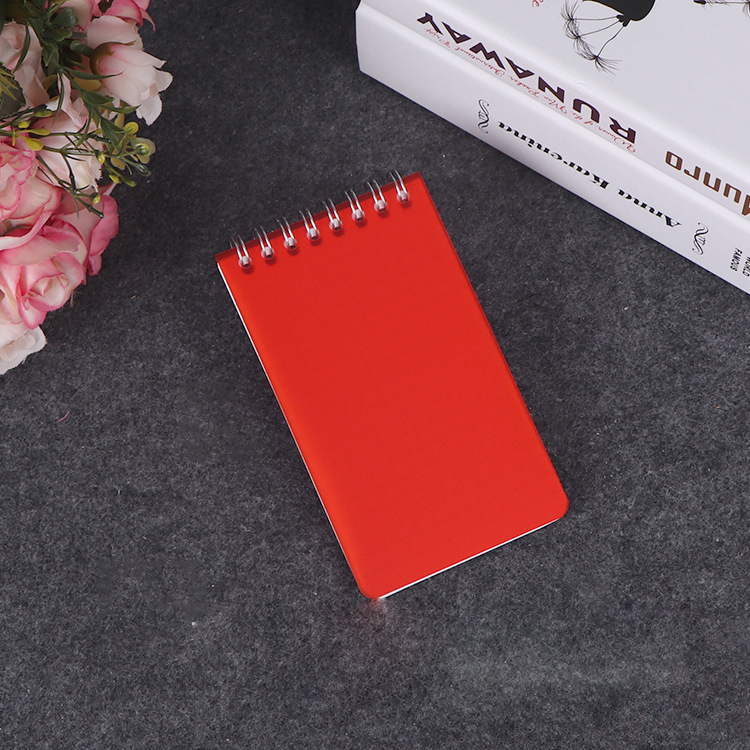 Waterproof Paper Notebook w/ Cover Top-Spiral Memo Book 4