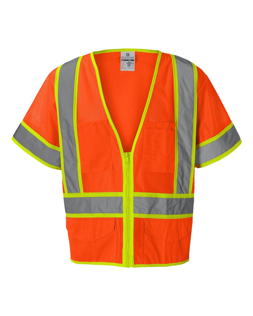 Unisex Ultra-Cool™ Six-Pocket Mesh Surveyor's Vest - 1242-1243 4